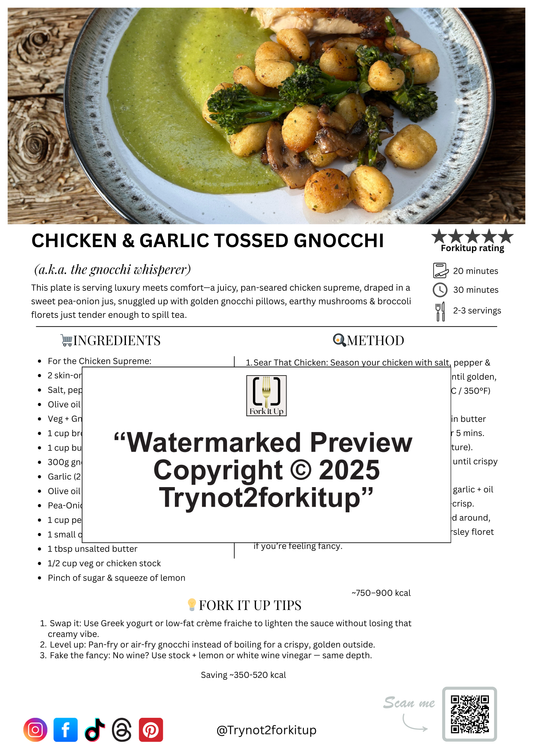 CHICKEN & GARLIC GNOCCHI