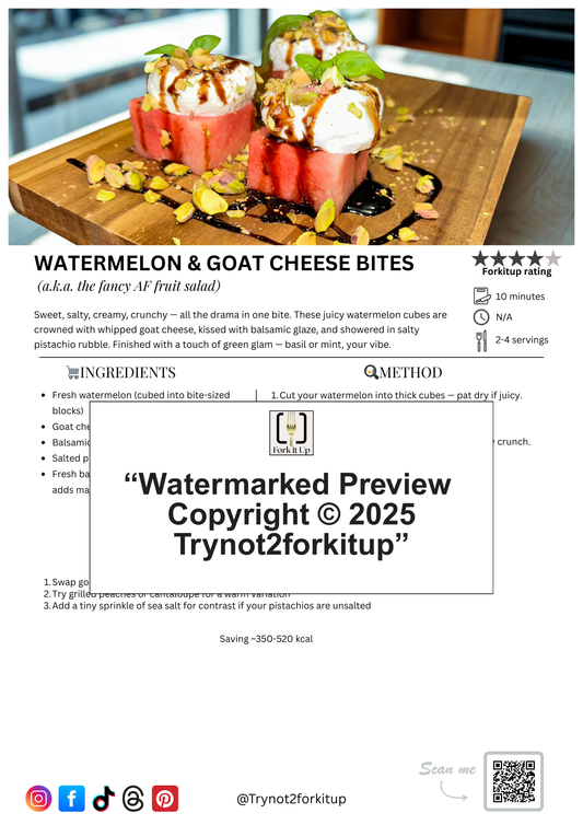 WATERMELON & GOAT CHEESE BITES