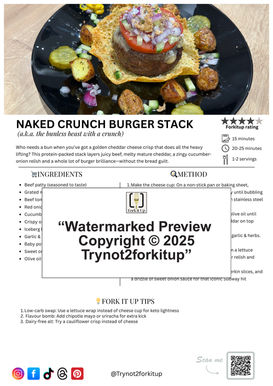 NAKED CRUNCH BURGER STACK