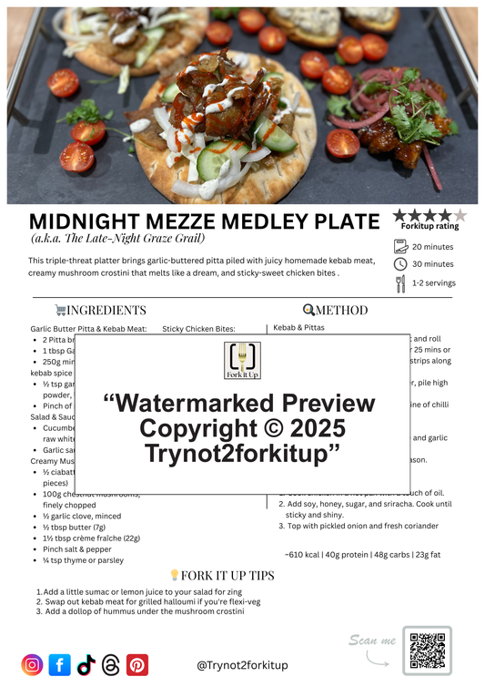 MIDNIGHT MEZZE MEDLEY PLATE