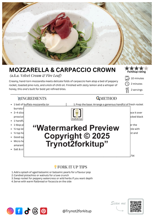 MOZZARELLA & CARPACCIO CROWN