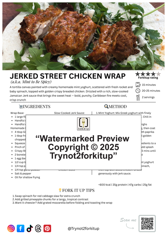 JERKED STREET CHICKEN WRAP