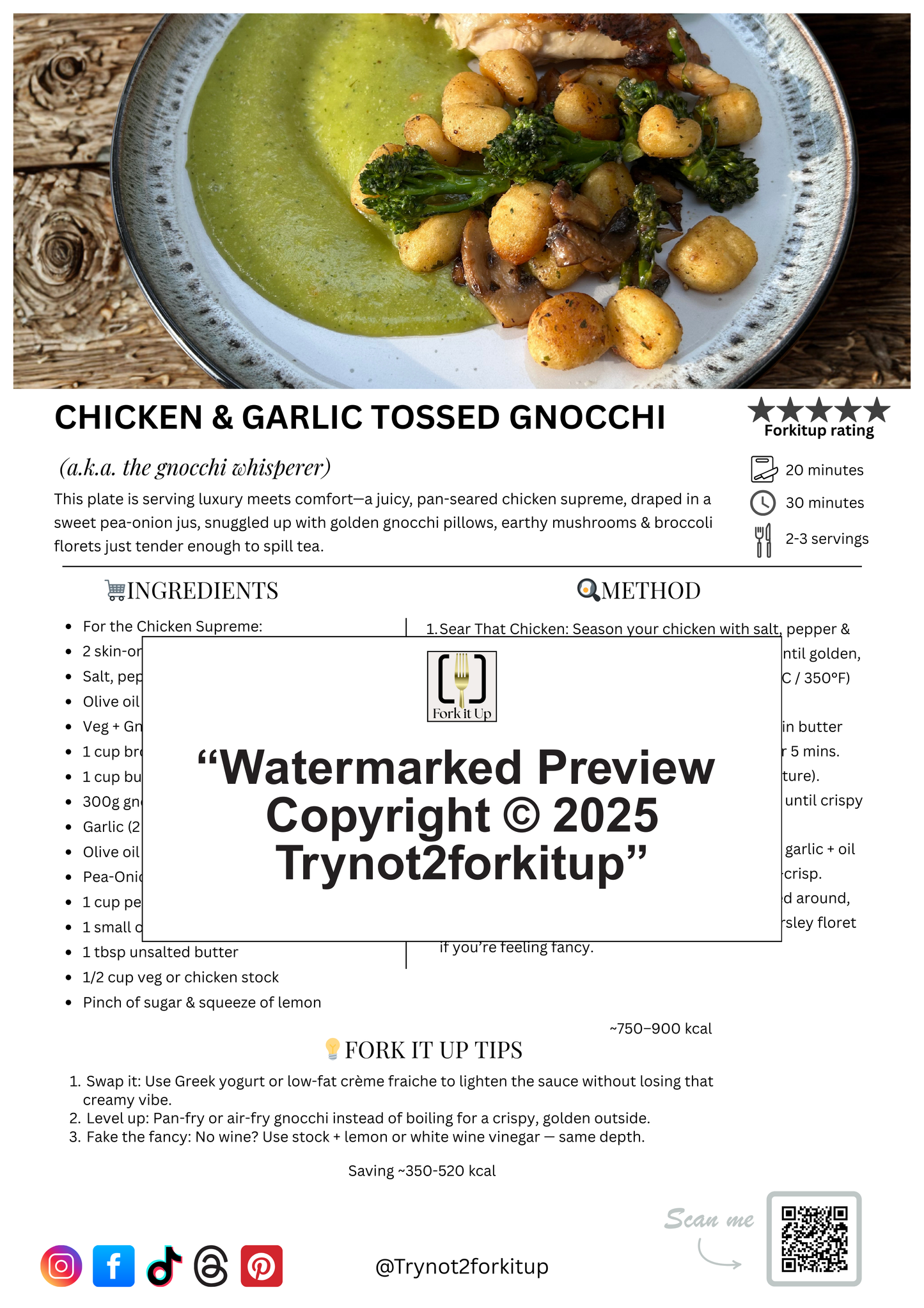 CHICKEN & GARLIC GNOCCHI
