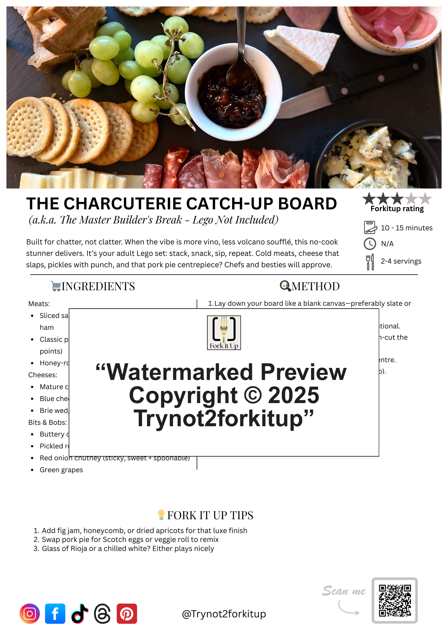 THE CHARCUTERIE CATCH-UP BOARD