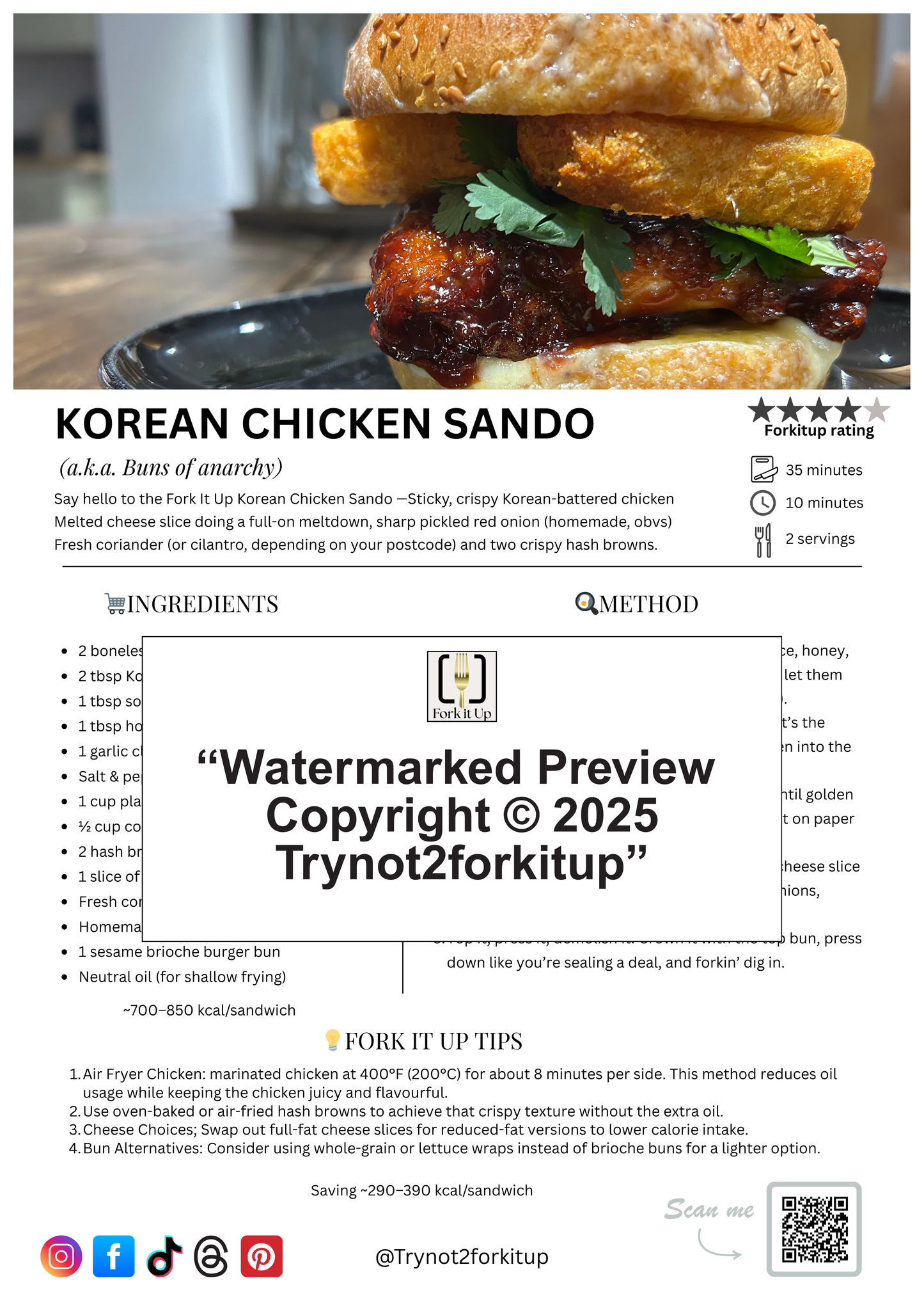 KOREAN CHICKEN SANDO