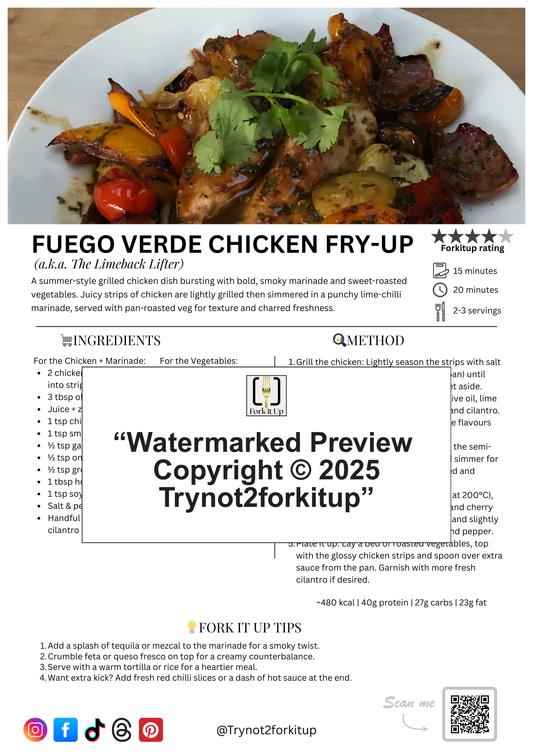 FUEGO VERDE CHICKEN FRY-UP