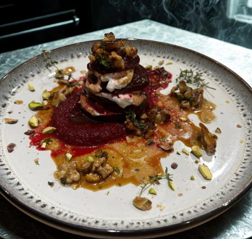 BEETROOT & GOAT CHEESE STACK