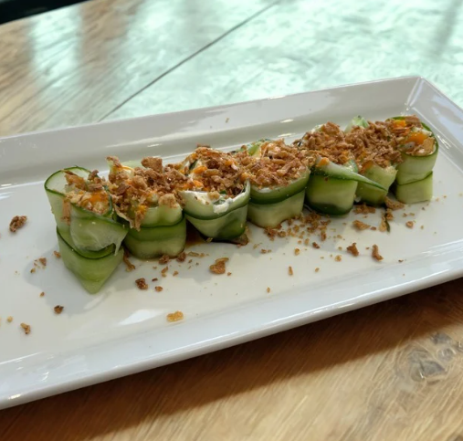 CUCUMBER ROLLS WITH SHAWARMA SOUL