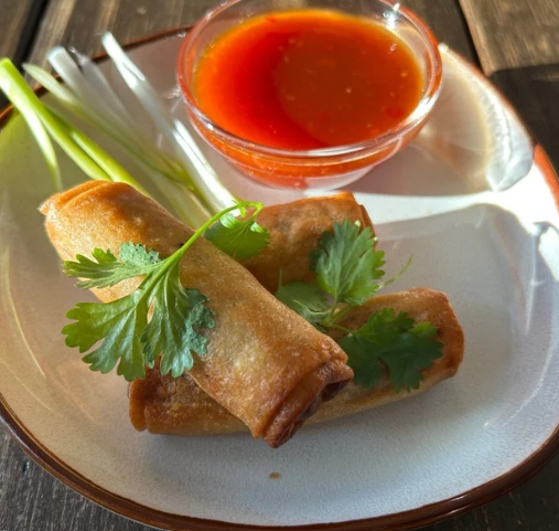GOLDEN SPRING ROLLS & YUZU-SWEET CHILLI