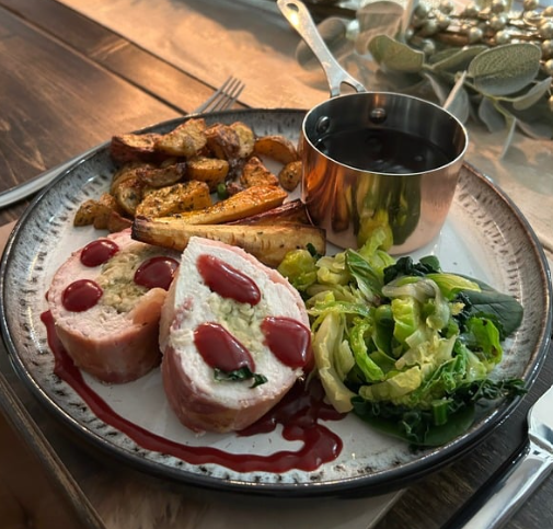 PROSCIUTTO-WRAPPED CHICKEN ROULADE